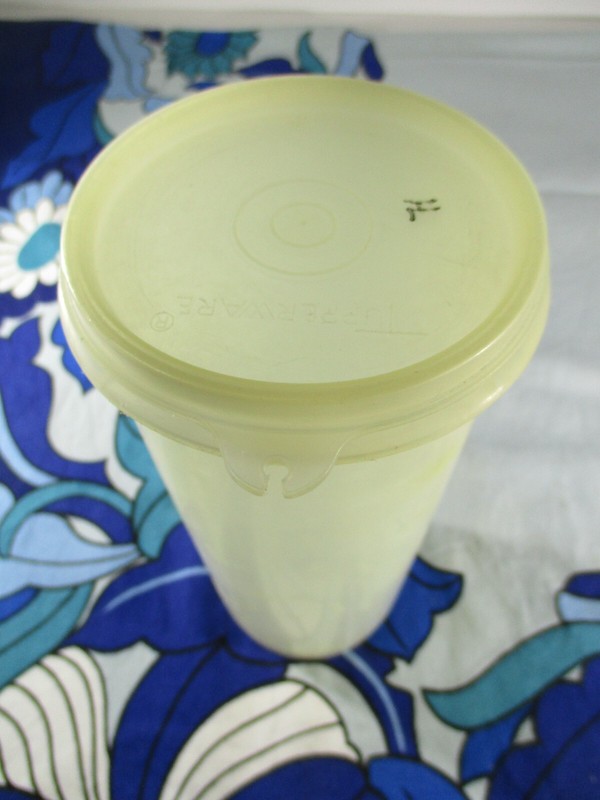 Tupperware 262-12 Tall Round Storage Container Clear 21.5cm Tall Diameter 9.5cm gallery
