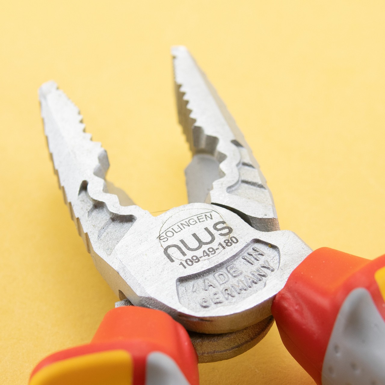 NWS 7" High Leverage Combination Pliers CombiMax VDE - Matte Chromium - SoftGrip gallery
