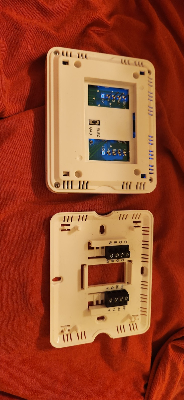 White Digital Non-Programmable Rectangular Thermostat Heat-Cool-Off Controls gallery