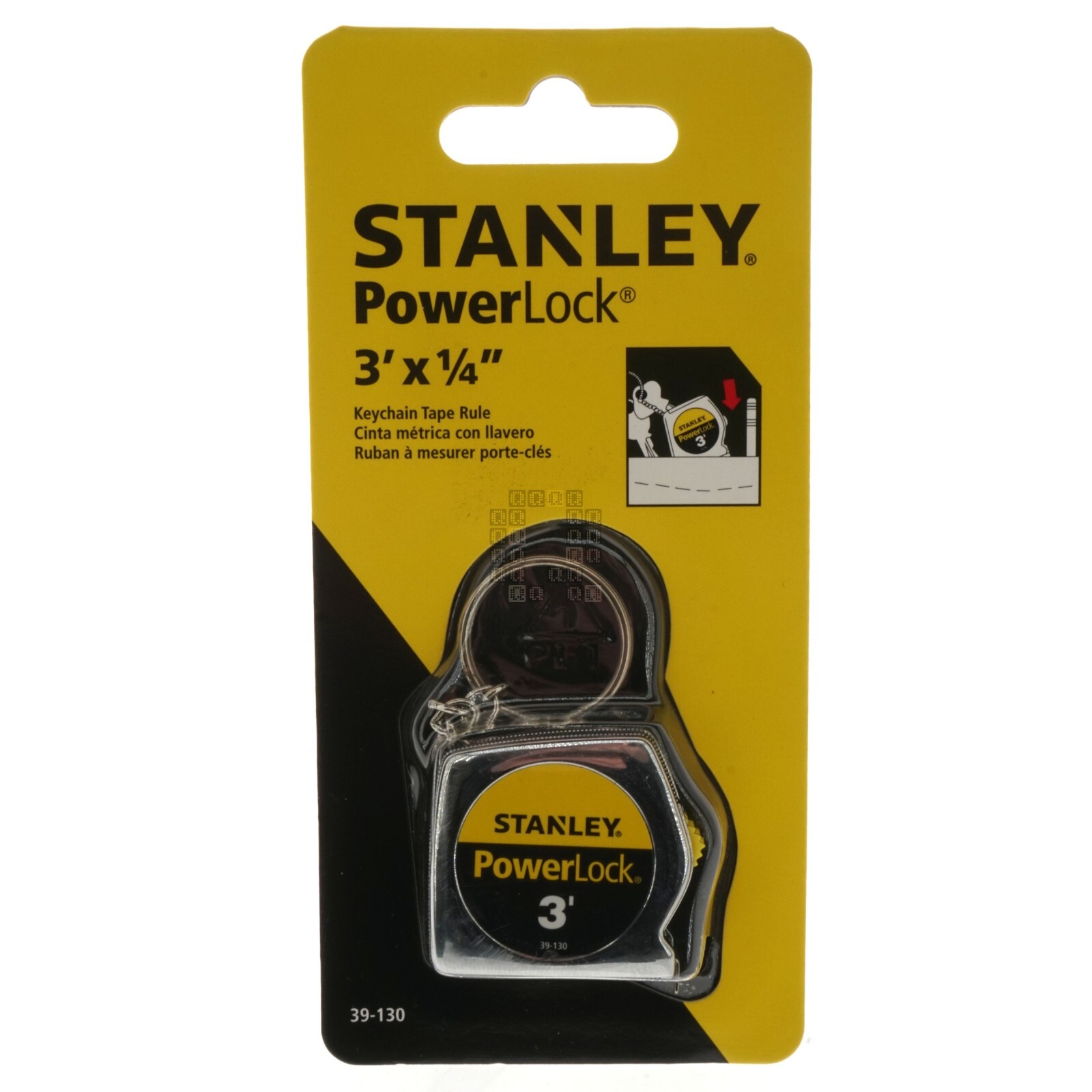 Stanley 39-130 PowerLock Keychain Tape Measure Rule, 3' x 1/4" gallery