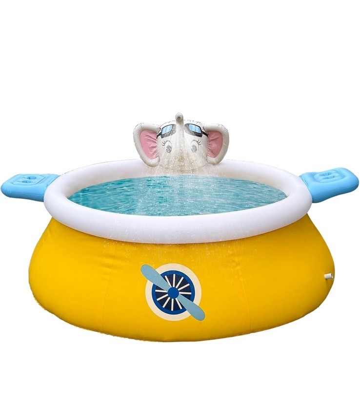 3D elephant Spray Pool 10ft x 30in Inflatable Swimming Spray Pool gallery