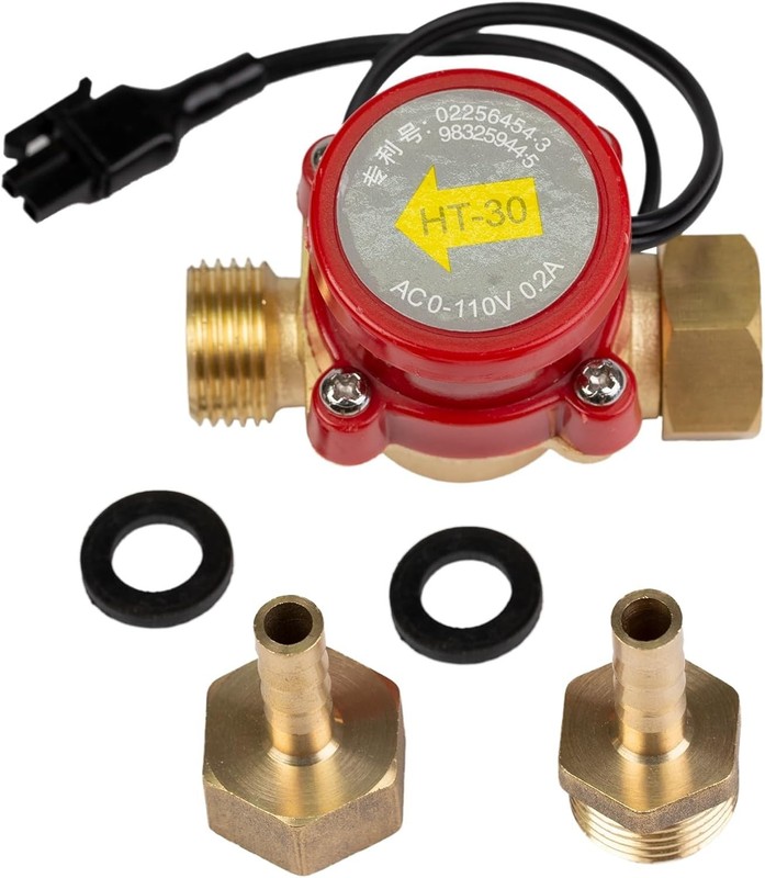 Water Flow Sensor Switch HT-30 AC 0-110V 0.2A 10MM G3/4 "-3/4" Thread for CO2 La gallery
