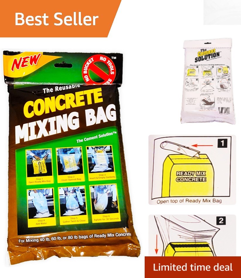 Innovative Concrete Mixing Bag: 60 Second Mix, Easy Cleanup - No Bucket Needed gallery