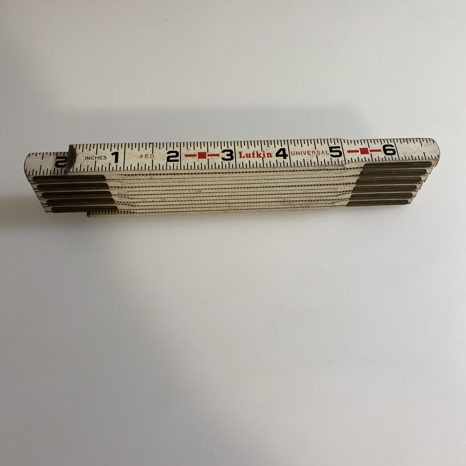Vintage Lufkin 6' Ruler Folding Rugged Wood Engineers Brass Joints zak gallery