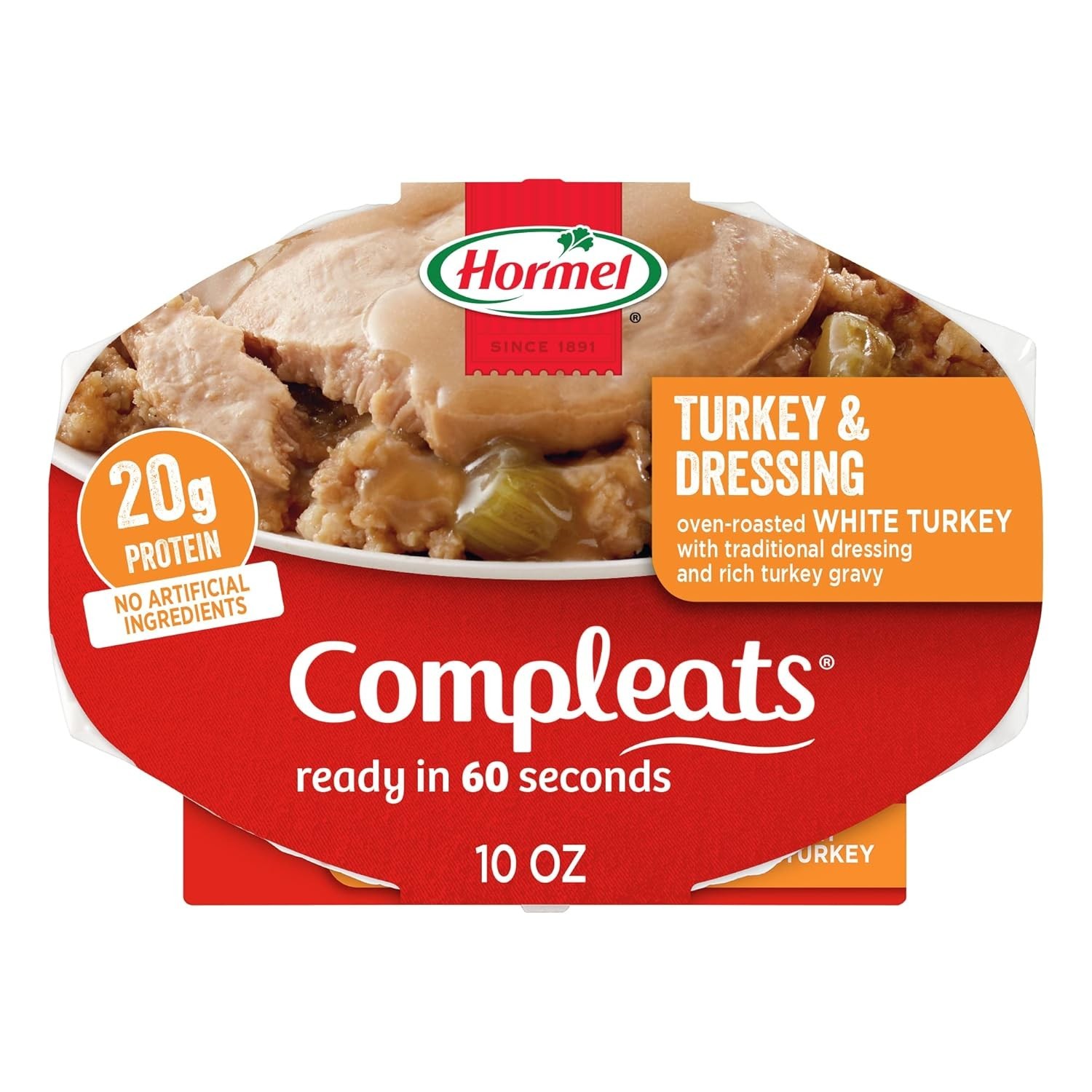 HORMEL COMPLEATS Turkey & Dressing Microwave Tray, 10 oz. (6 Pack) Free Shipping gallery