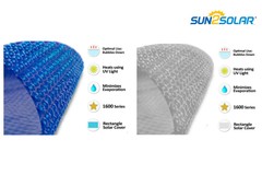 Sun2Solar Rectangular Swimming Pool Solar Cover 1600 Series Blanket w/ Grommets