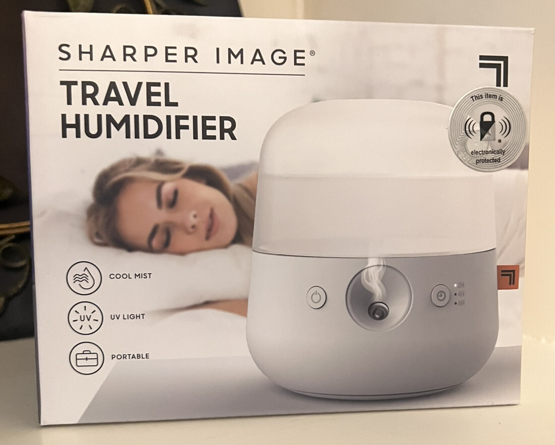 Sharper Image Portable Mini Travel Humidifier Cool Mist/UV light/USB gallery