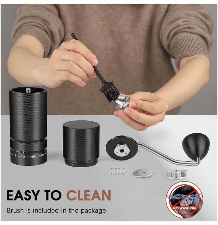 Portable Manual Coffee Grinder – 60 Precision Grind Settings, Stainless Steel gallery