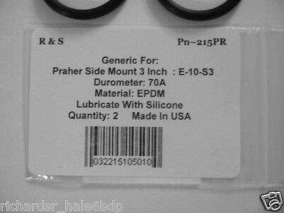 2 Praher Side Mount 3 " Valve O-rings E-10-S3/ R&S 215PR / FDA EPDM Material gallery
