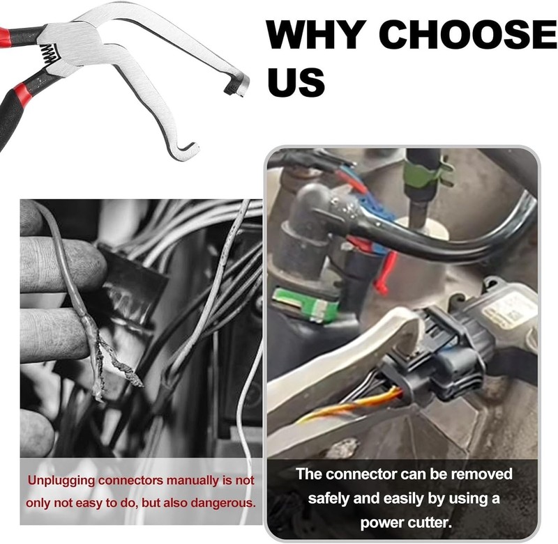 Electrical Disconnect Pliers Kit 2PCS Black GEARZAAR 5 Years Warranty gallery
