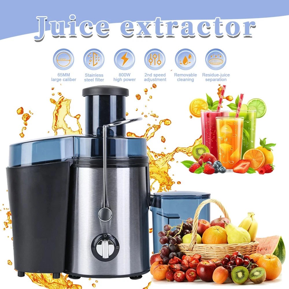 Juicer Machines Cold Press Juicer, Powerful Slow Juicer Ultra Quiet Easy Clean gallery