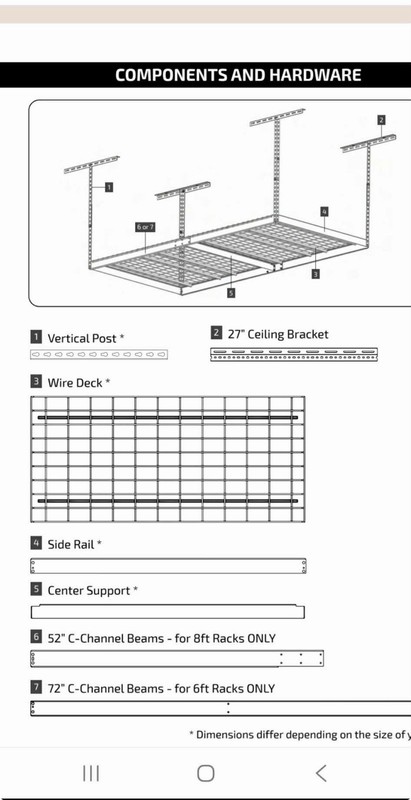 SafeRacks Overhead Garage Storage Rack with 600Lb Capacity gallery