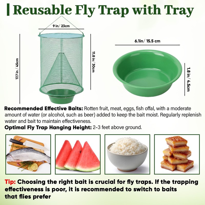 6 Pack Spotted Lanternfly Fly Traps Waterproof Ranch Fly Traps Bags Outdoor H... gallery