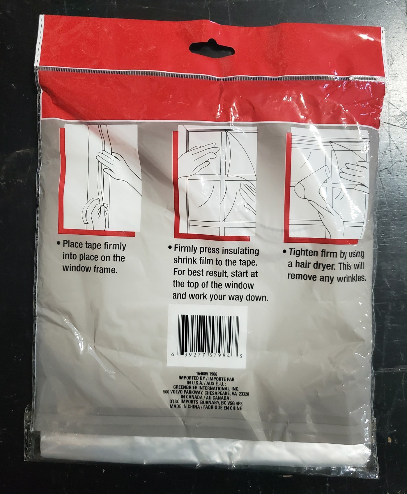 Window Insulation Kit 60 X 72 Inches Shrink Film with Tape New gallery