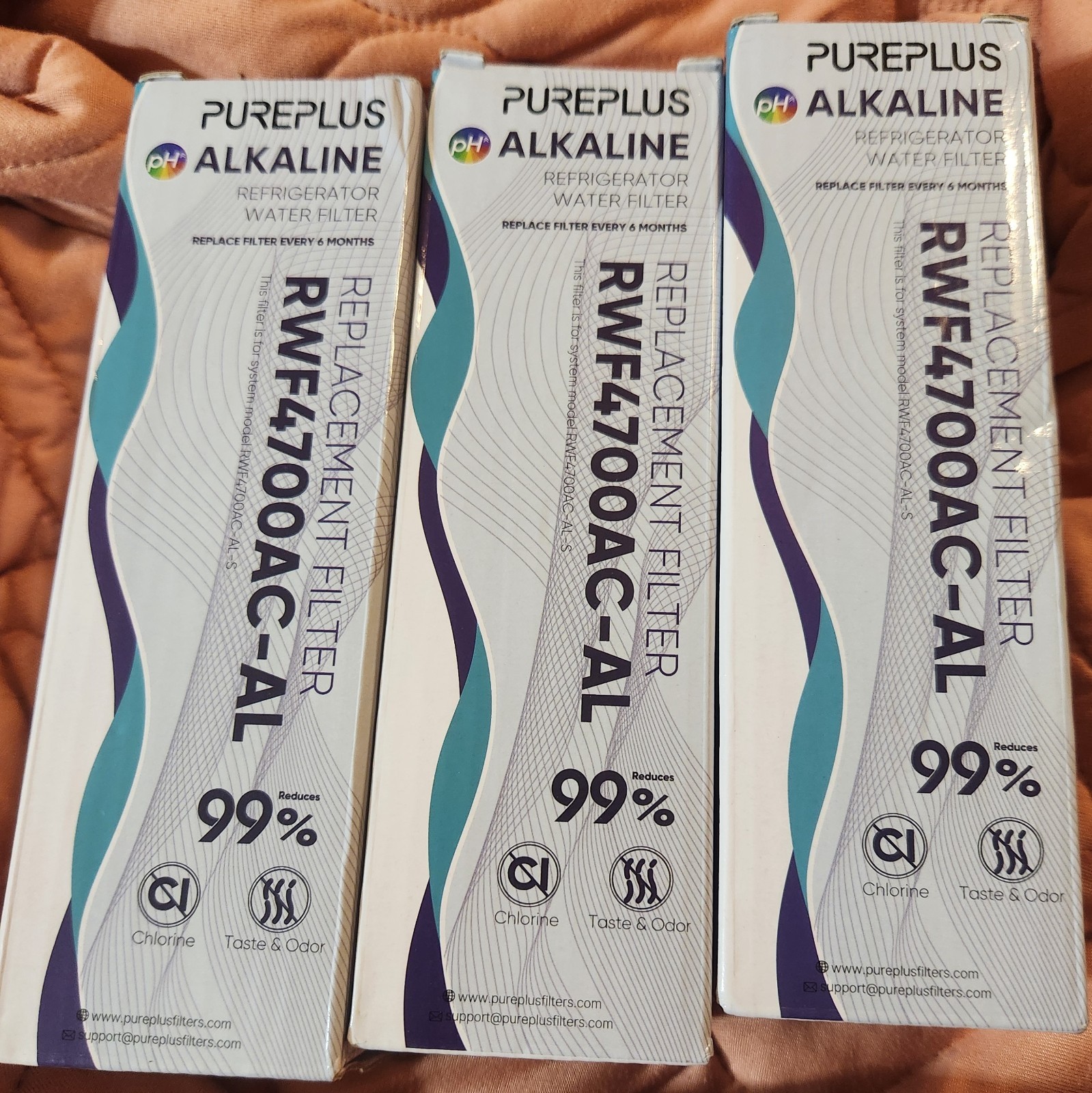 PUREPLUS Alkaline Water Filter Replacement for LG LT1000P Kenmore 9980 3-Pack gallery