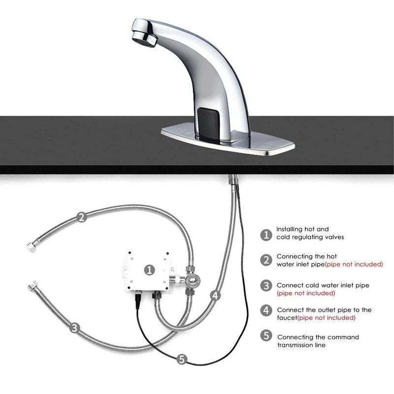 Smart Automatic Infrared Sensor Faucets Touchless Bathroom Basin Sink Faucet gallery
