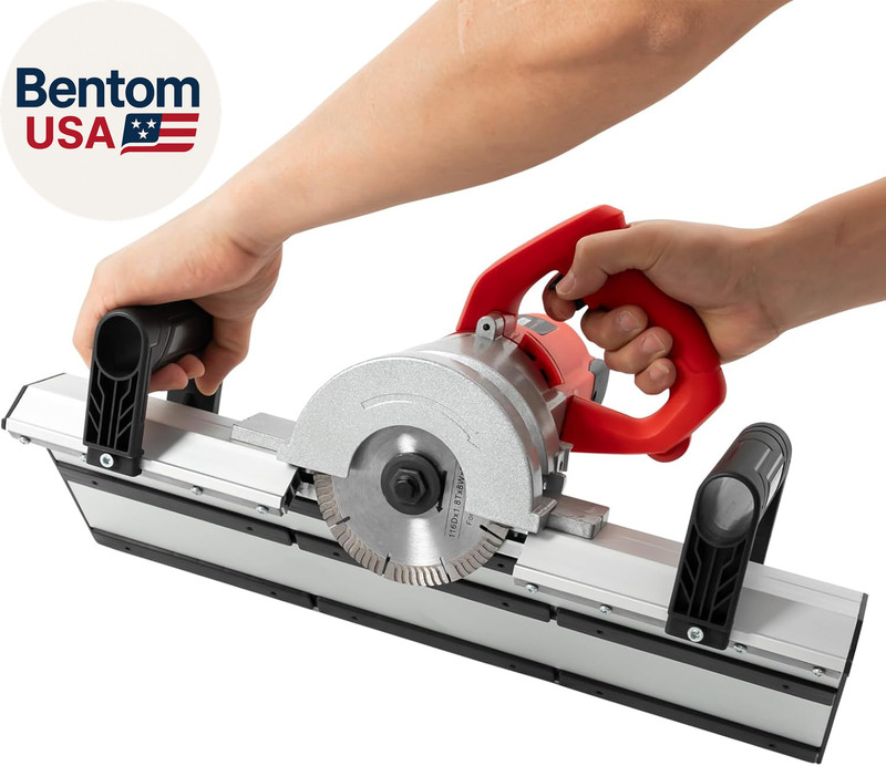 Electric Tile Chamfering Machine 45 Degree Handheld Ceramic Tile Cutter, 1200W H gallery