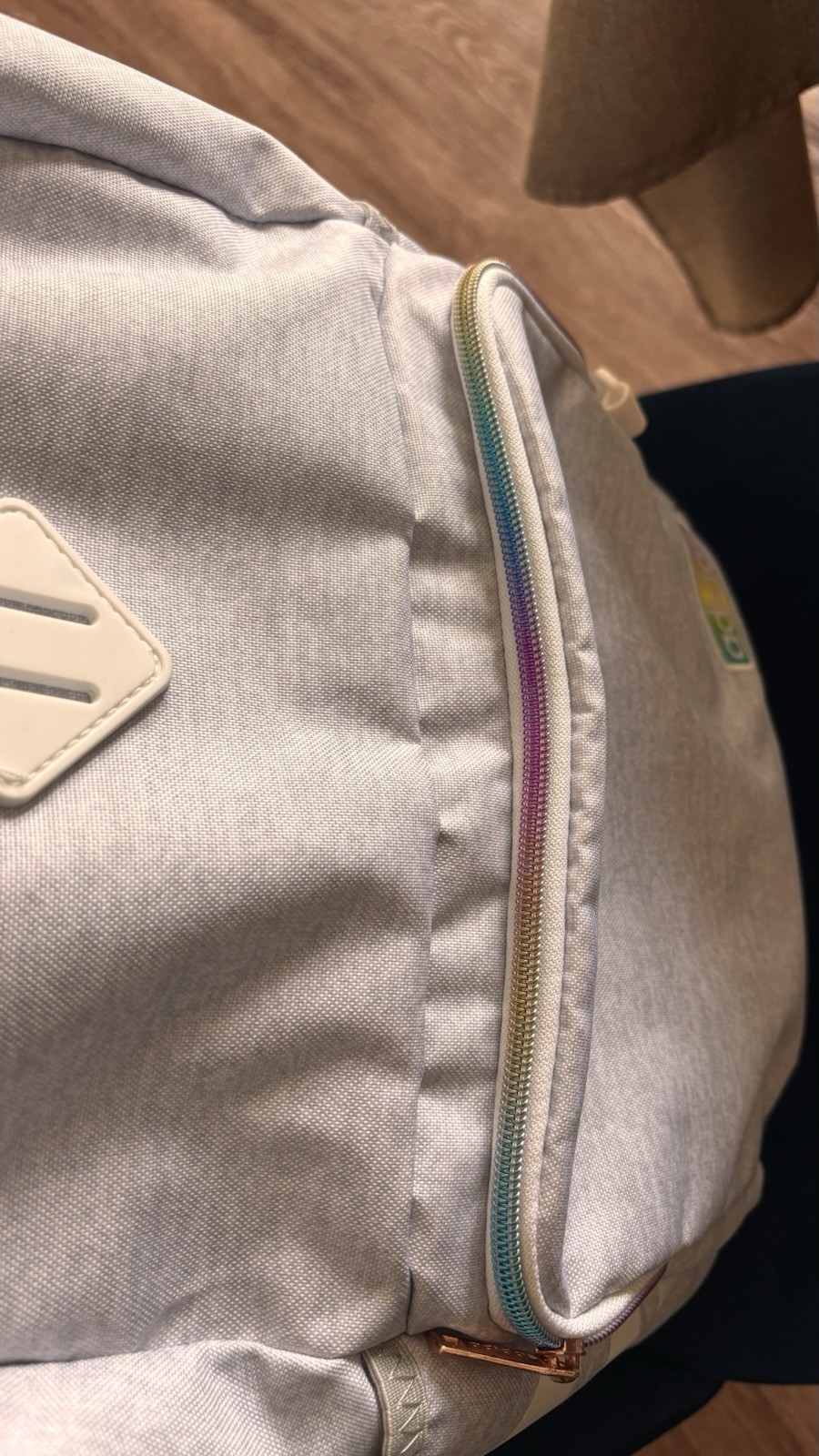 adidas Grey Backpack with Adjustable Straps and Multiple Pockets 5