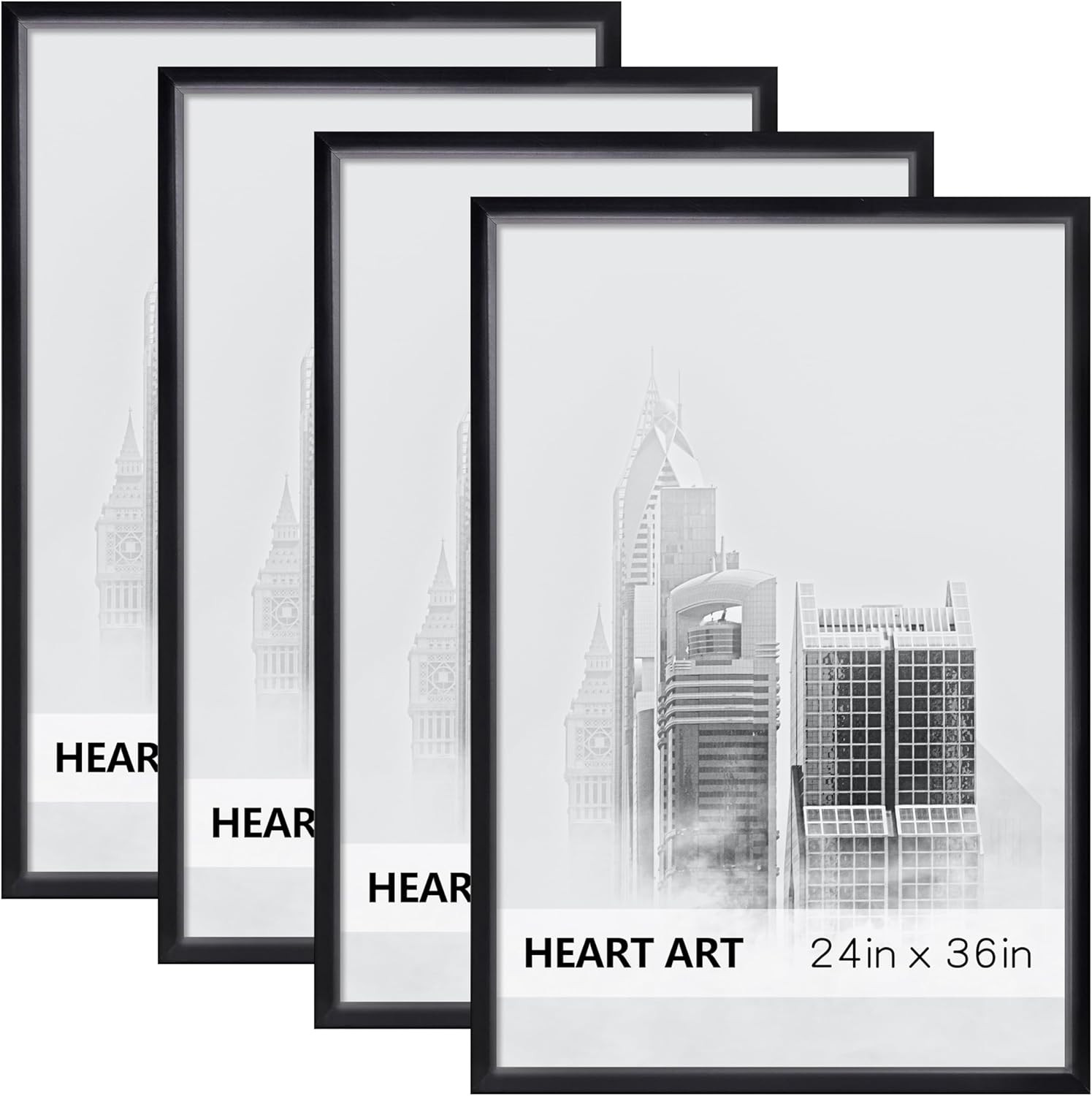 24 X 36 Poster Frame 4 Pack,24X36 Frame without Mat for Horizontal or Vertical W gallery