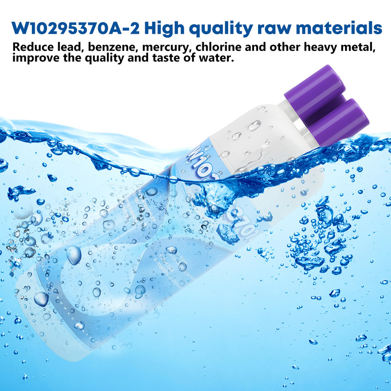 Refrigerator water filter Replacement For 10295370A WHR1RXD1 KAD1RXD1 P8RFWB2L gallery