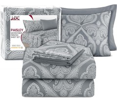 Lux Decor Full Size Bed Sheets Set, 6-Pc Cooling Bed Set, Breathable Hotel Style