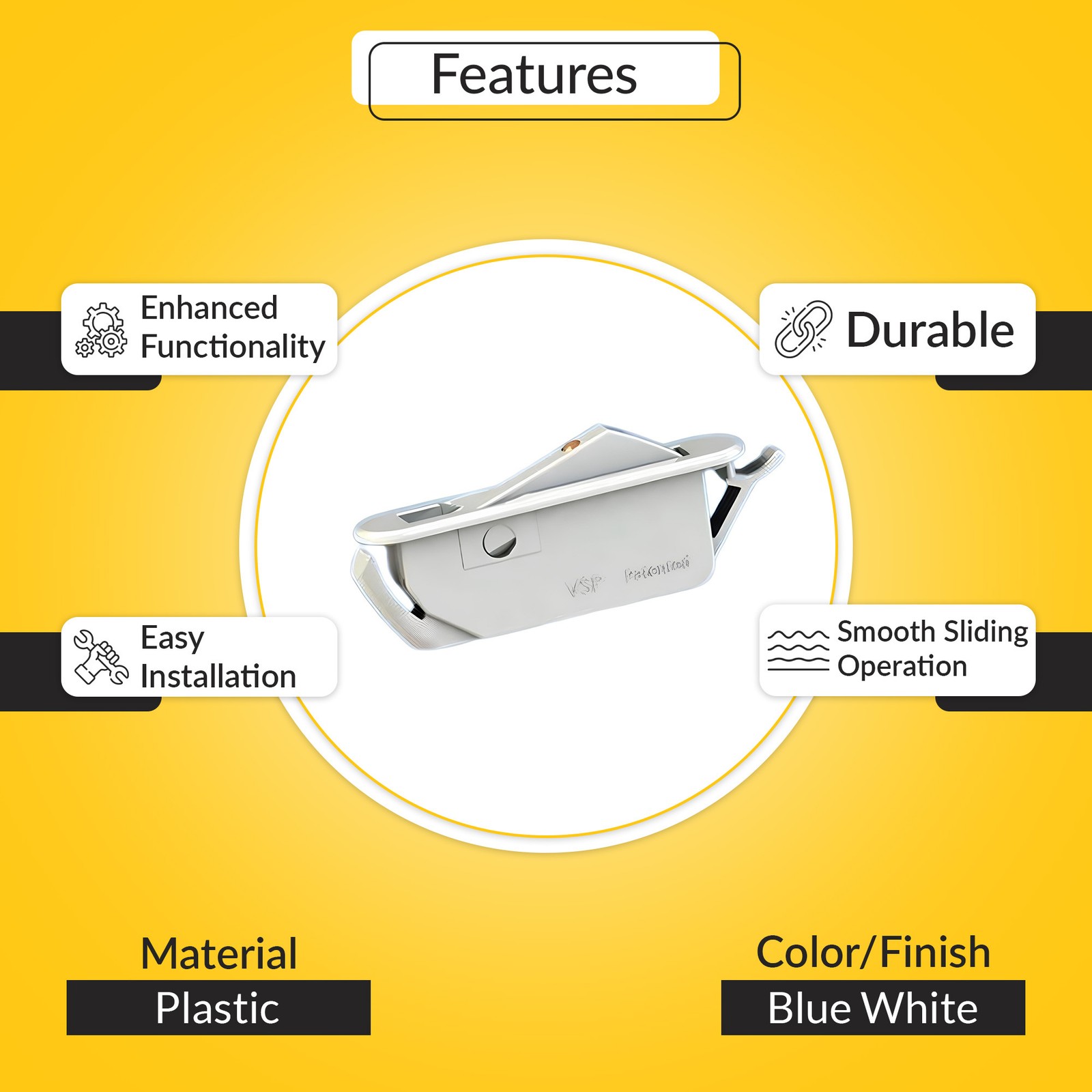 Brixwell Single Action Window Opening Control Devices, Plastic, Blue White Finis gallery