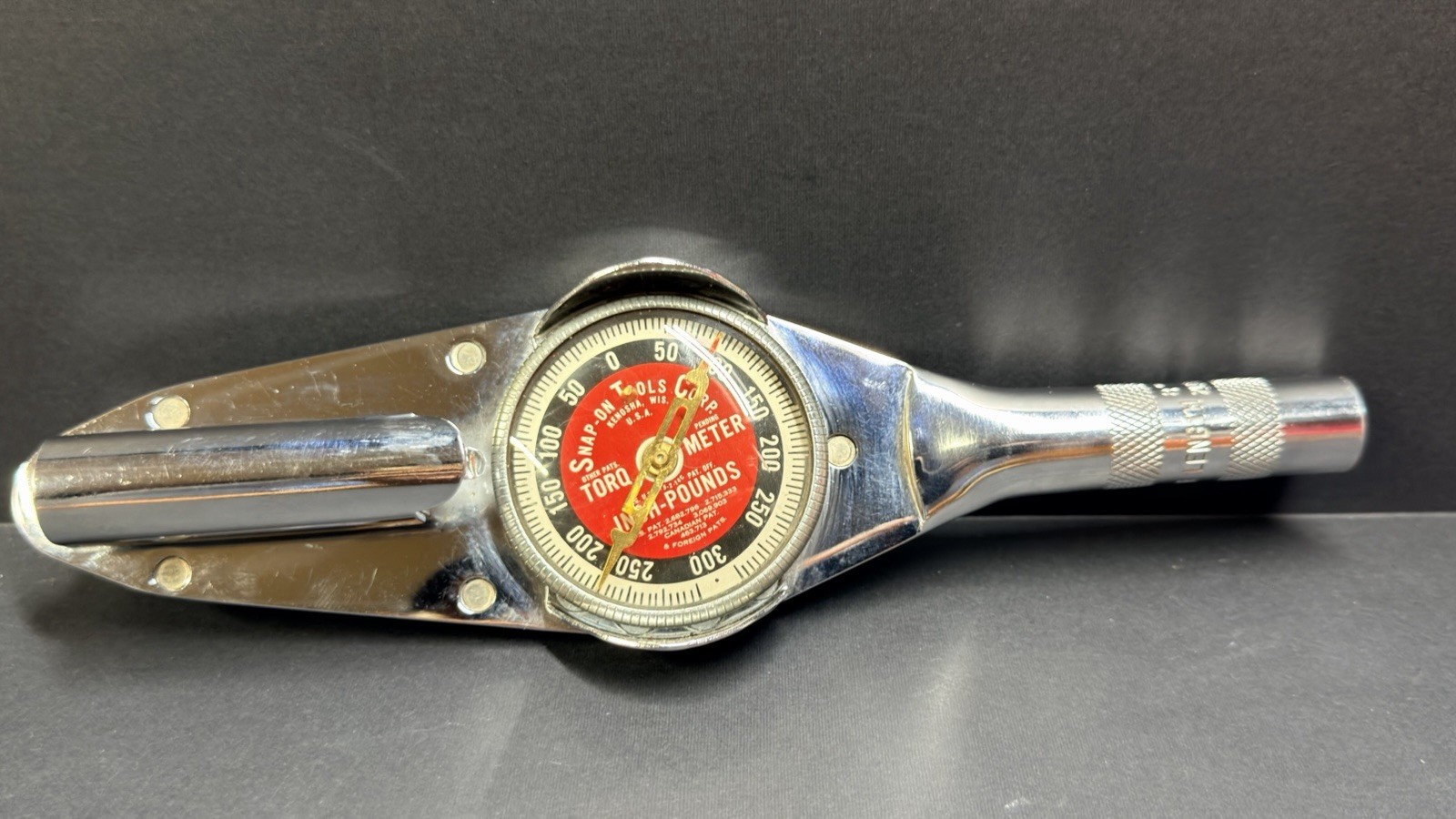 Snap-on TE25LA Torqometer Dial Torque Wrench 0-300 In-Lb w/ Case USA gallery