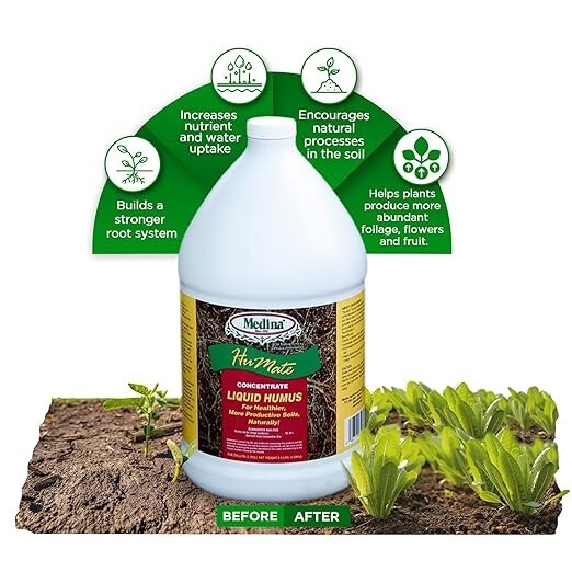 HuMate Liquid Humus - Humic Acid and Plant Nutrients 128 fl oz Bottle by Medina gallery
