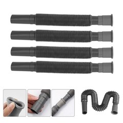 5PCS Collapsible Caravan Waste Pipe Flexible Drain Hose Motorhome Camper Grey UK