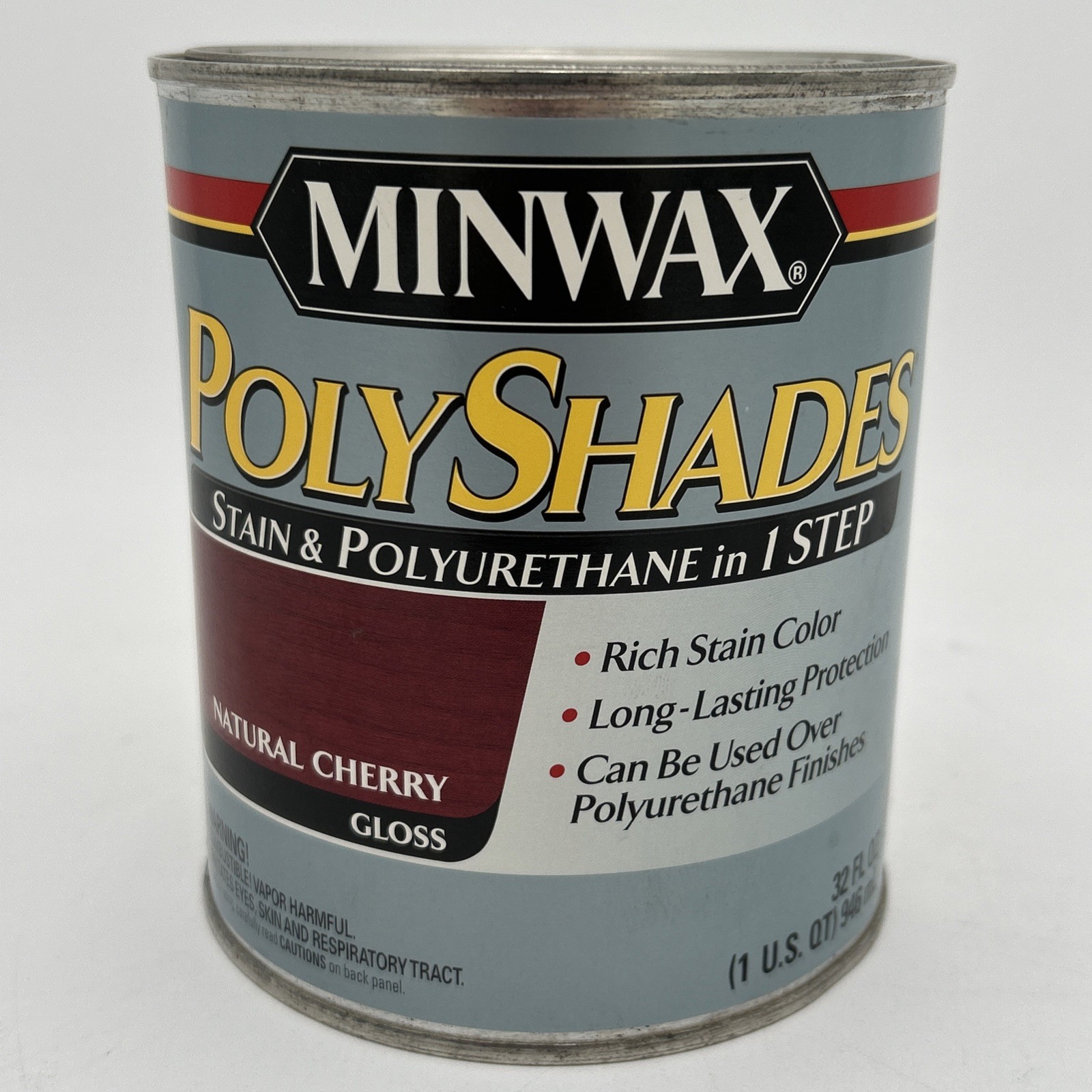Minwax PolyShades Wood Stain + Polyurethane Finish 1 Quart Natural Cherry Gloss gallery