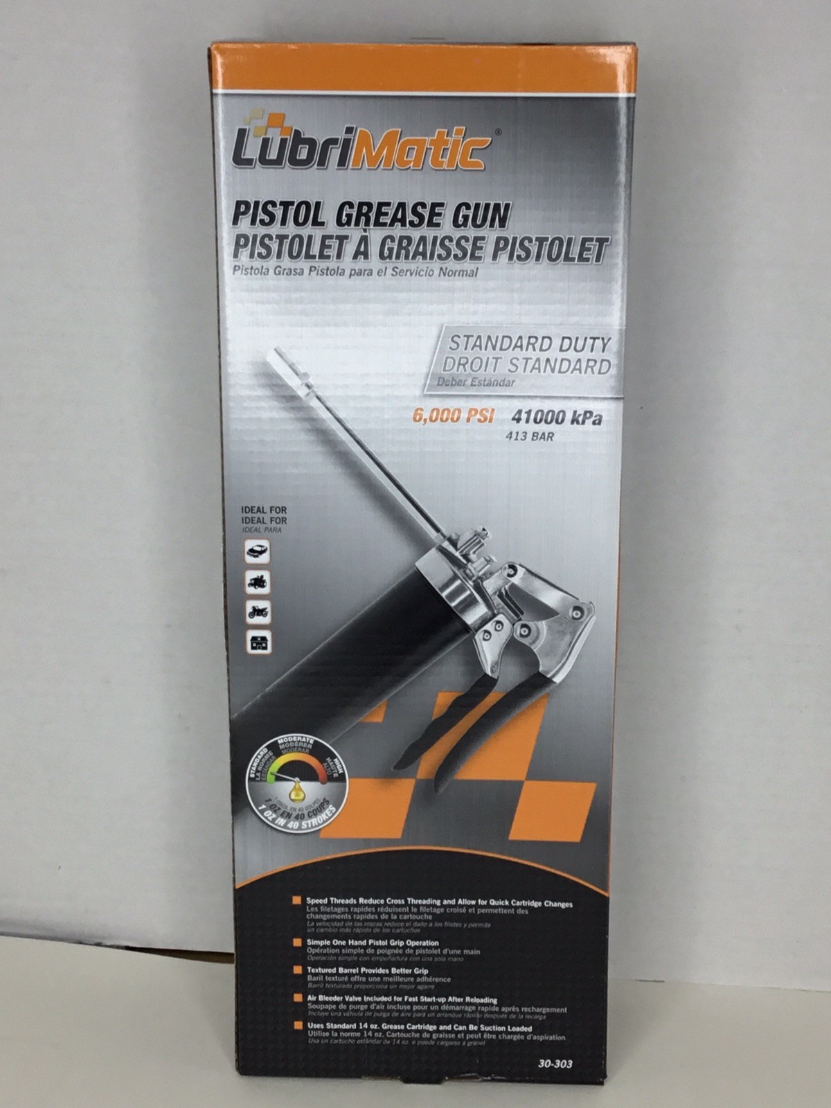 🔥LUBRI MATIC 30-300, Pistol Grease Gun, 6,000 PSI, FREE SHIPPING🔥 gallery