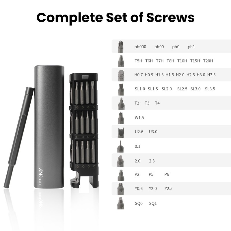 ANXTECH 46 in 1 Precision Screwdriver Set Mini Tool Kit for DIY Home Electronics gallery