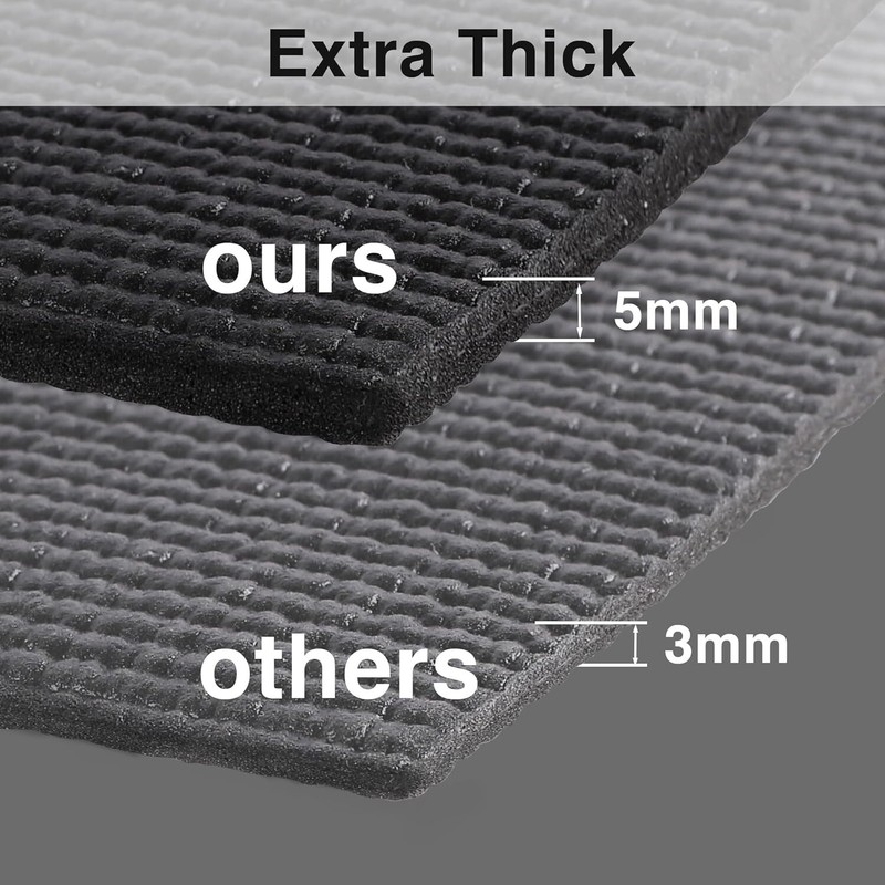 Black Shelf Liner for Kitchen/Tool Drawer, Non-Slip, 5 mm Thick, 20” × 197” gallery
