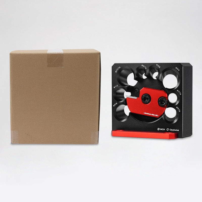 8-Hole Adjustable Dowel Maker Jig Drill Milling Tool CNC Aluminum Red/Black gallery