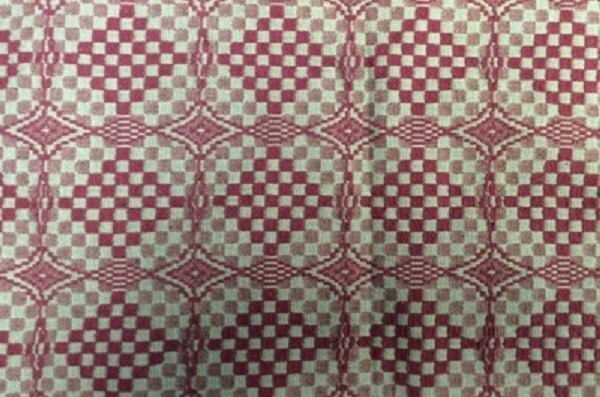 NEW PRIMITIVE TABLE RUNNER RED TAN SHADOWBROOK Woven 56" x 14"Farmhouse gallery