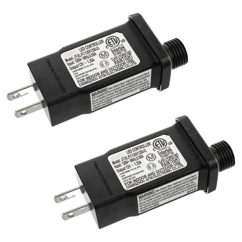 2 PCS 24V 6W LED Transformer Replacement Class 2 Power Supply IP44 8 Modes