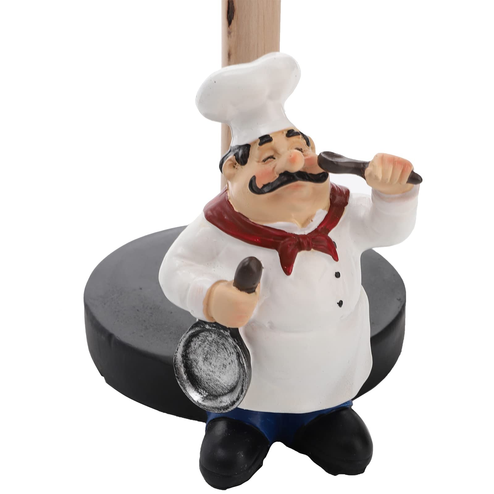 Chef Style Paper Towel Holder, Resin Crafts Display Chef Figurines Creative R... gallery