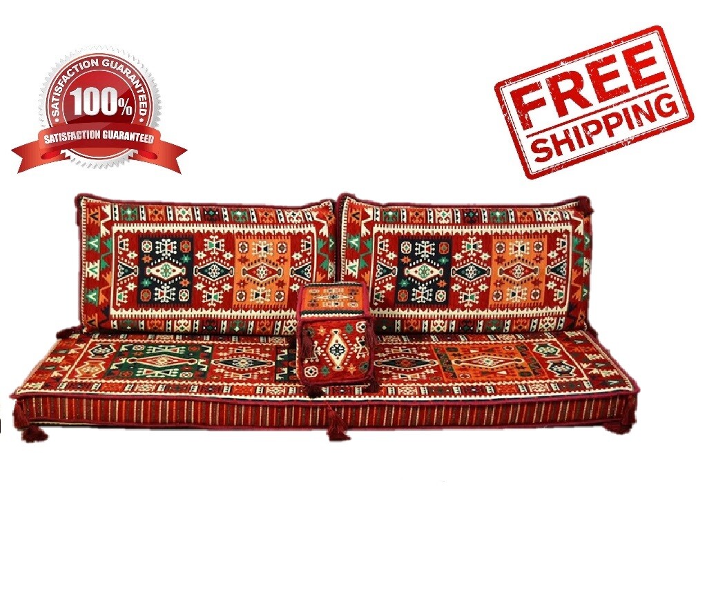 Arabic Turkish Ottoman Corner Set COVER ONLY Sofa Cushion pillows Lounge Couch gallery