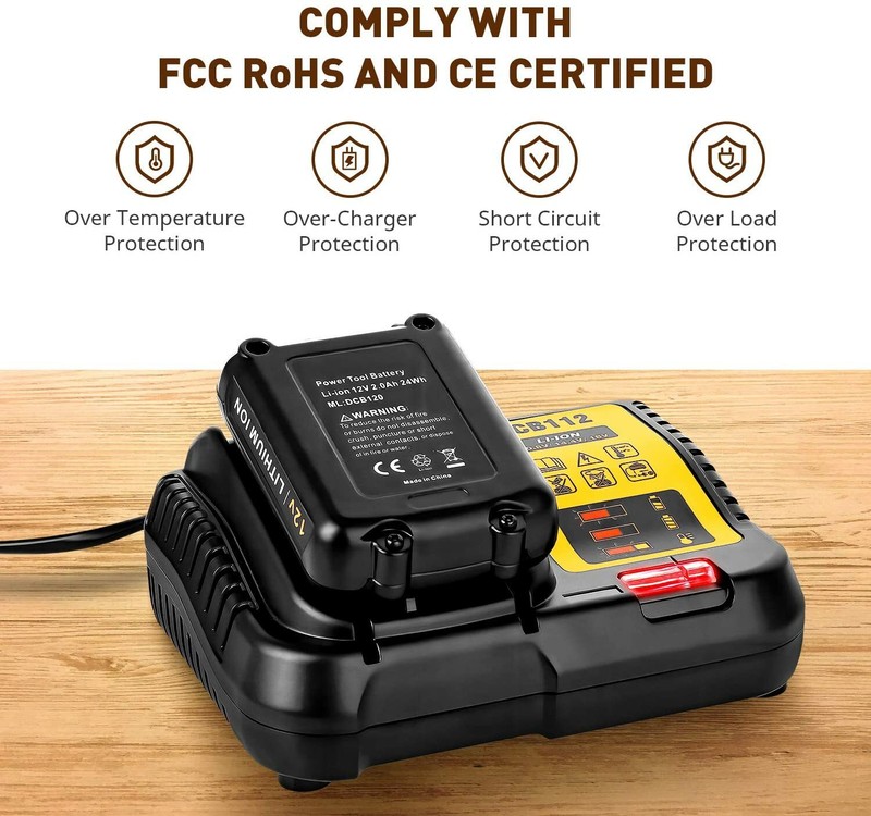 Replace DEWALT DCB1104 20V Volt MAX Li-Ion Fast Battery Charger DCB115 DCB112 gallery