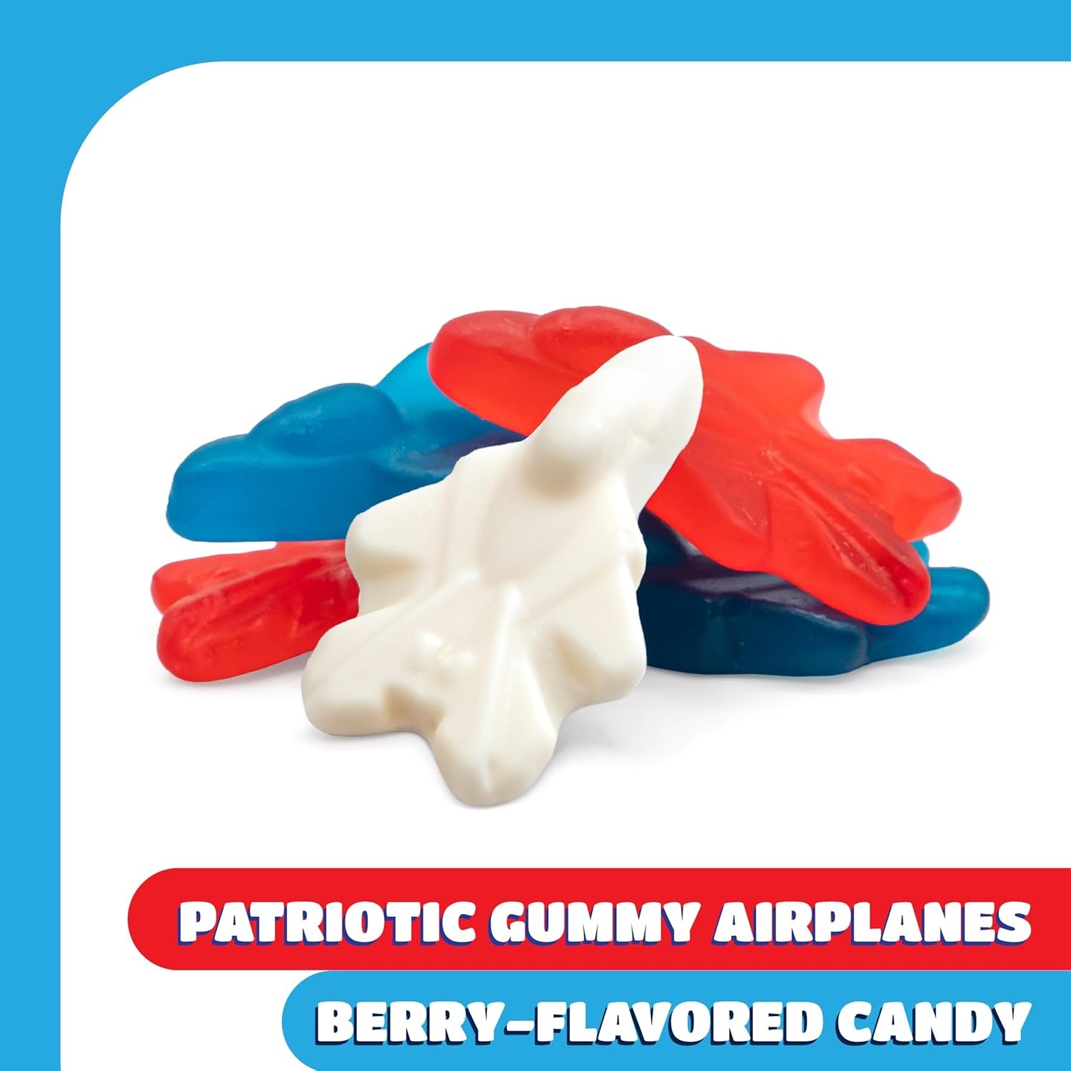 Patriotic Candy - 2 Pound Pack - 4th of July Gummies - Red White and Blue Candy gallery
