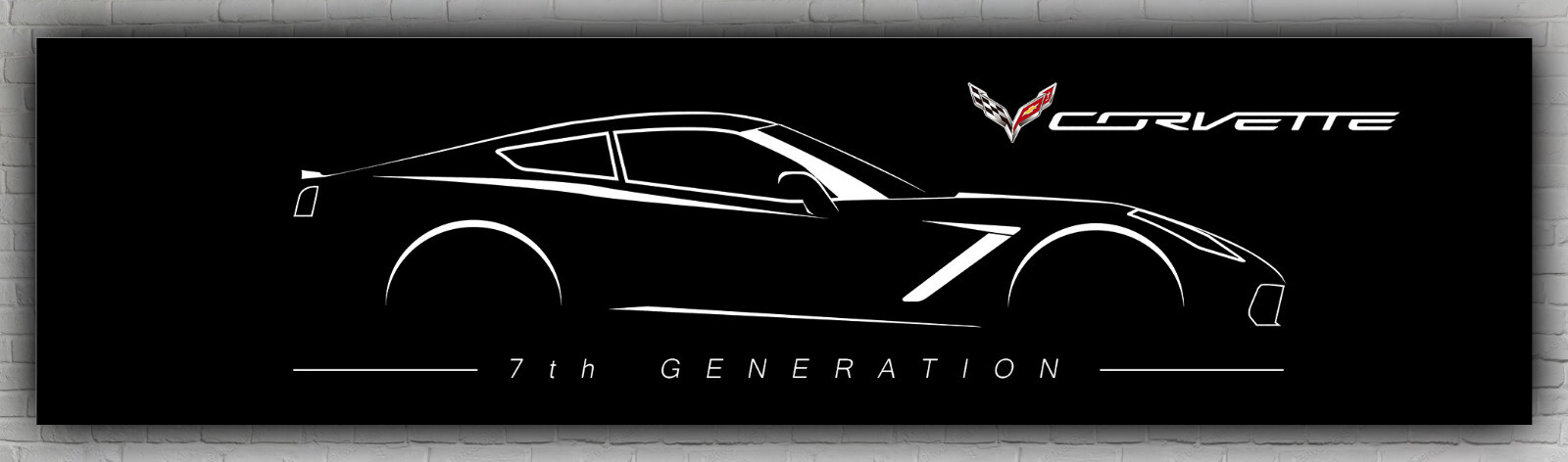 Chevrolet Corvette generation Wall Decor Indoor Outdoor Banner 2x8ft 60x240cm gallery