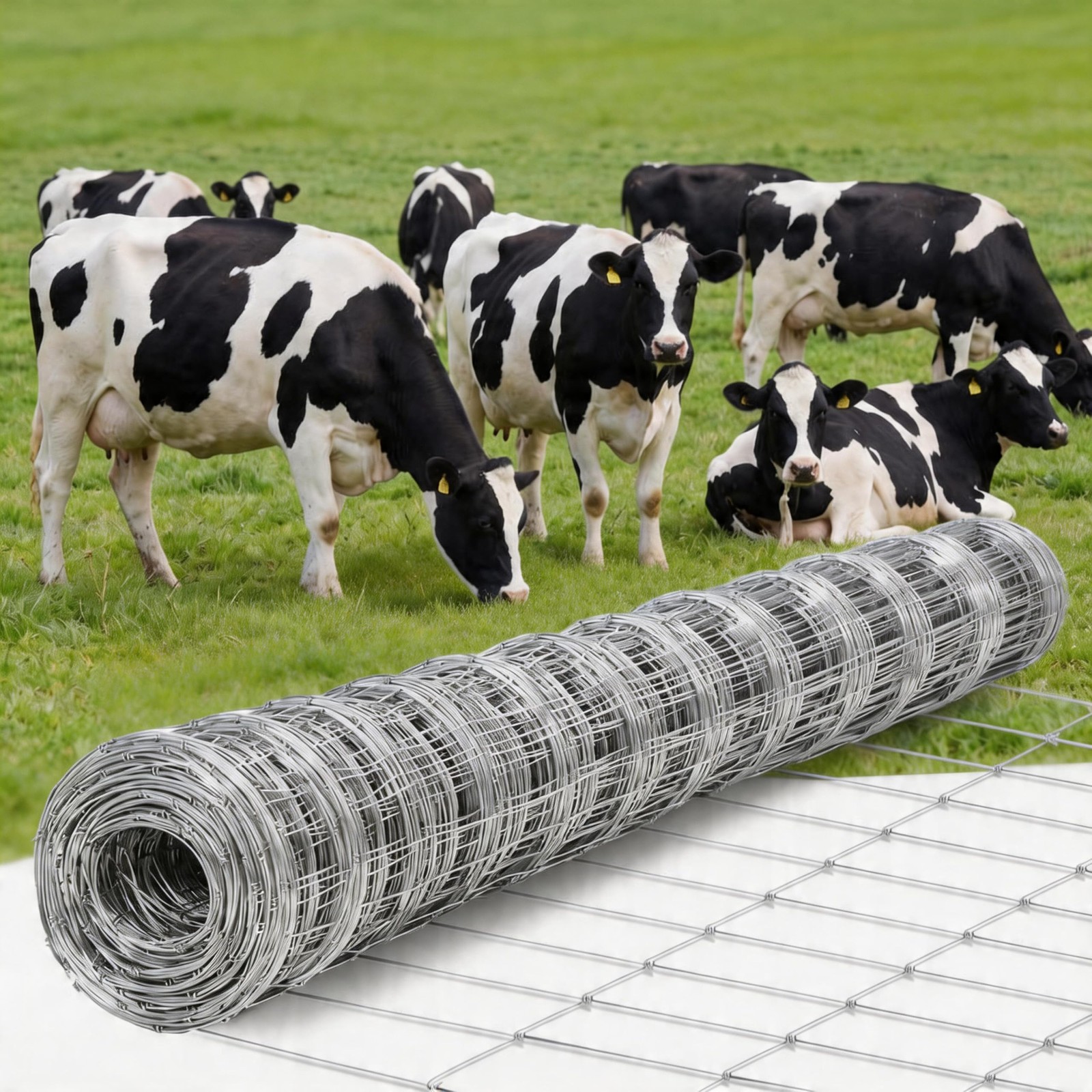 Cattle Fence 5ft x 328ft Galvanized Wire Fencing ,Heavy Duty Garden Field Fence gallery
