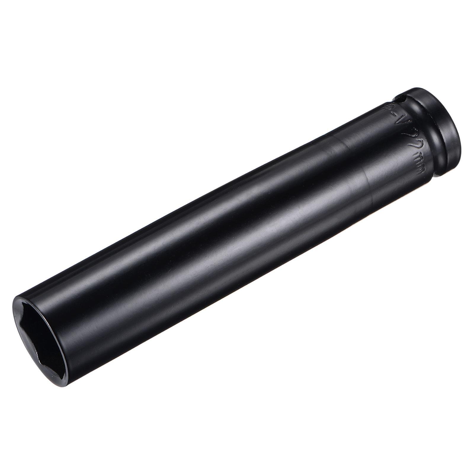 1/2" Drive x 22mm Deep Impact Socket CR-V Steel 6" Length 6-Point Metric Size gallery