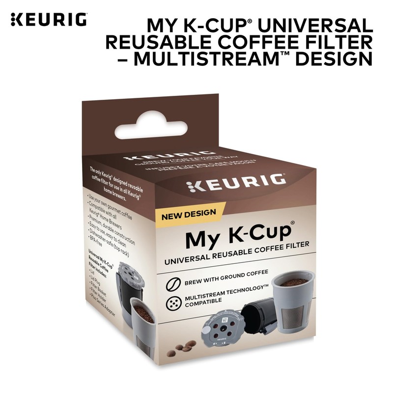 My K-Cup Universal Reusable Filter MultiStream Technology - Gray Packaging May gallery