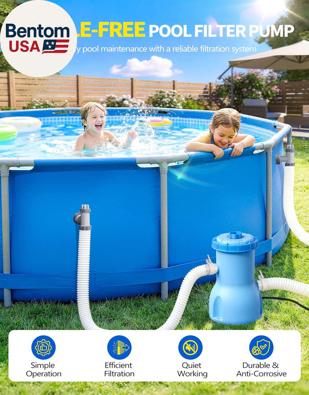 Standard Series above Ground Pool Filter Pump - 800 GPH Flow Rate | Rapid Circul gallery