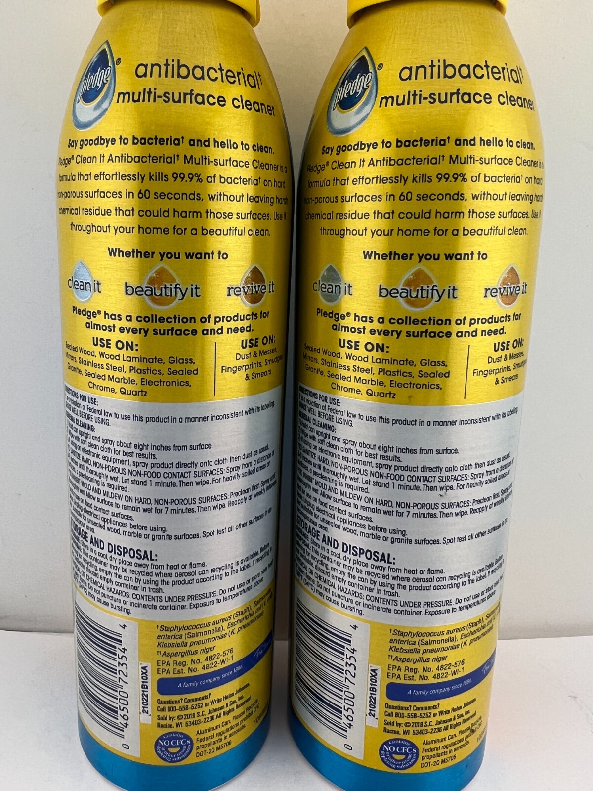 Pledge Antibac Multi Surface Cleaner CITRUS 9.7oz Ea, 2 PK - FREE SHIPPING! gallery