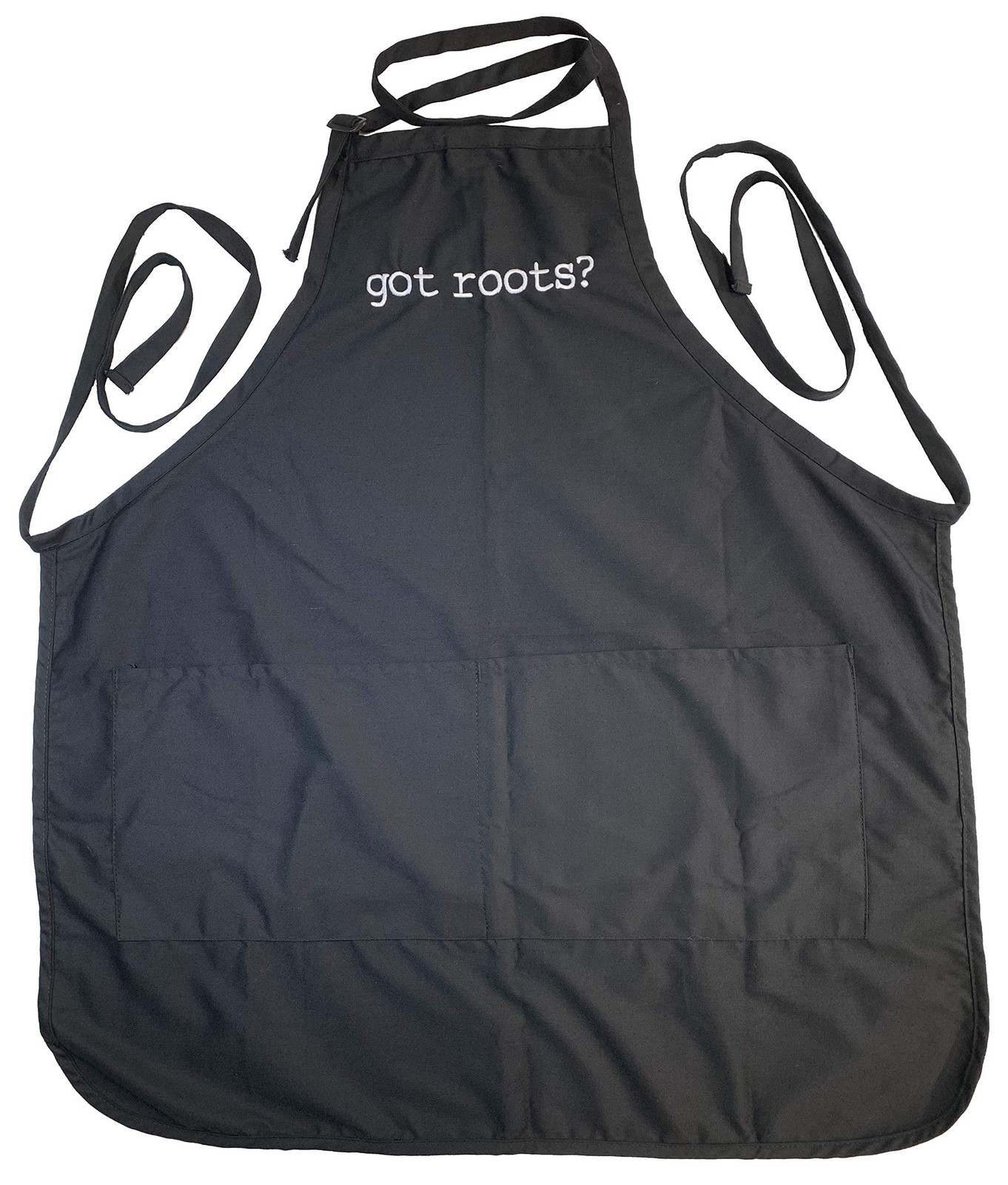 Black embroidered Apron Got Roots? gallery