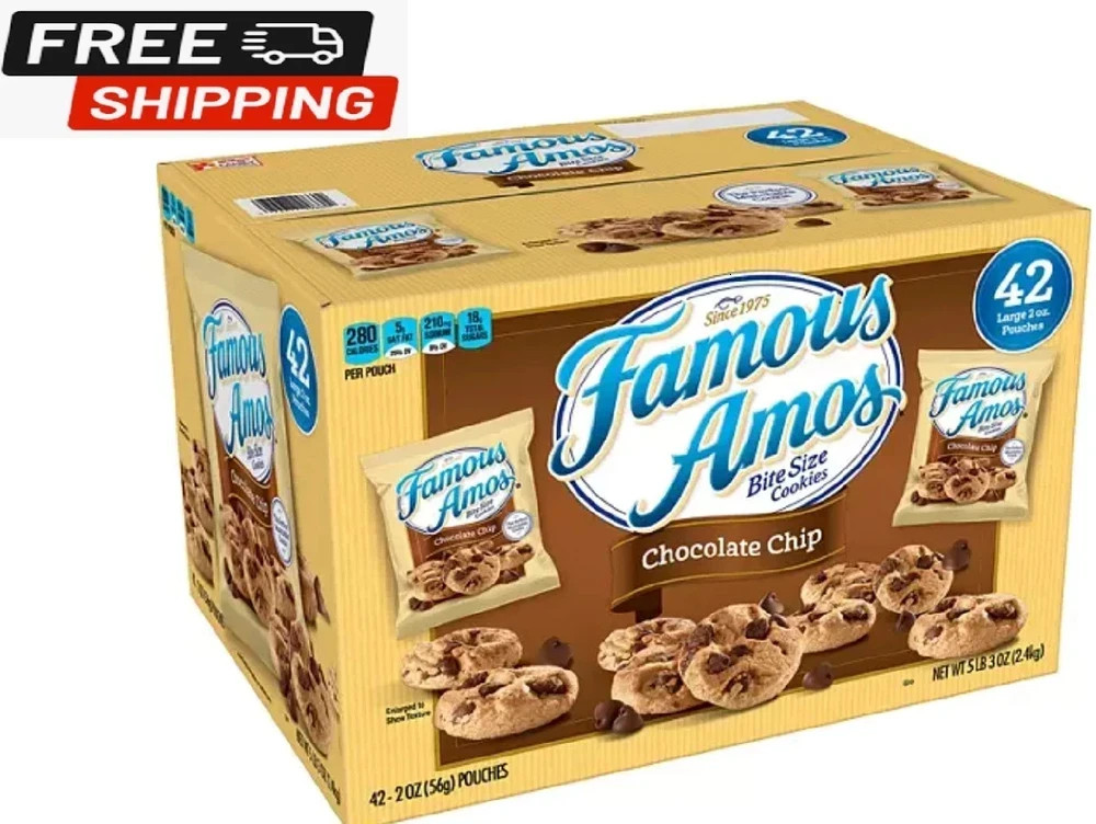 Famous Amos Chocolate Chip Cookies (2 oz., 42 ct.) gallery