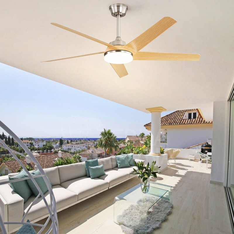 Reversible DC Ceiling Fan W/ Adjustable Color & Remote Inoor Outdoor Ceiling Fan gallery