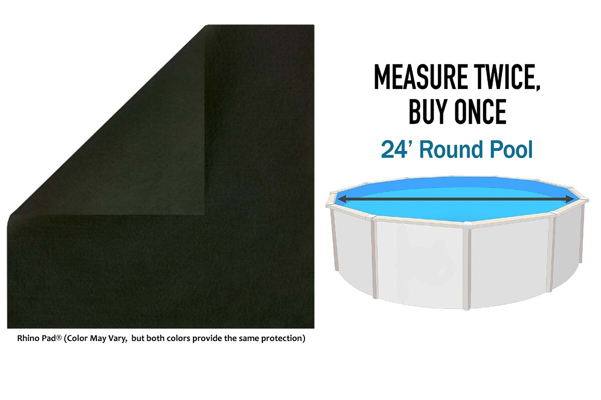 24' Round GLI Armor Shield Swimming Pool Floor Pad Protects Aboveground Liners gallery